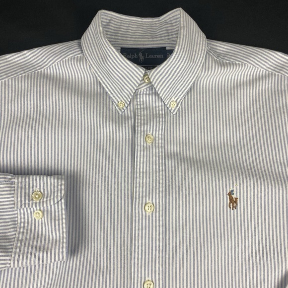 Ralph Lauren Other - Ralph Lauren Oxford Shirt Mens 15.5-32/33 Blue/White Stripes Classic Fit
